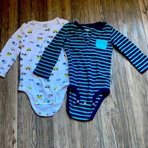 Two 18 Month Long Sleeve Onesies